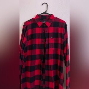 Hollister Men Flannel Large